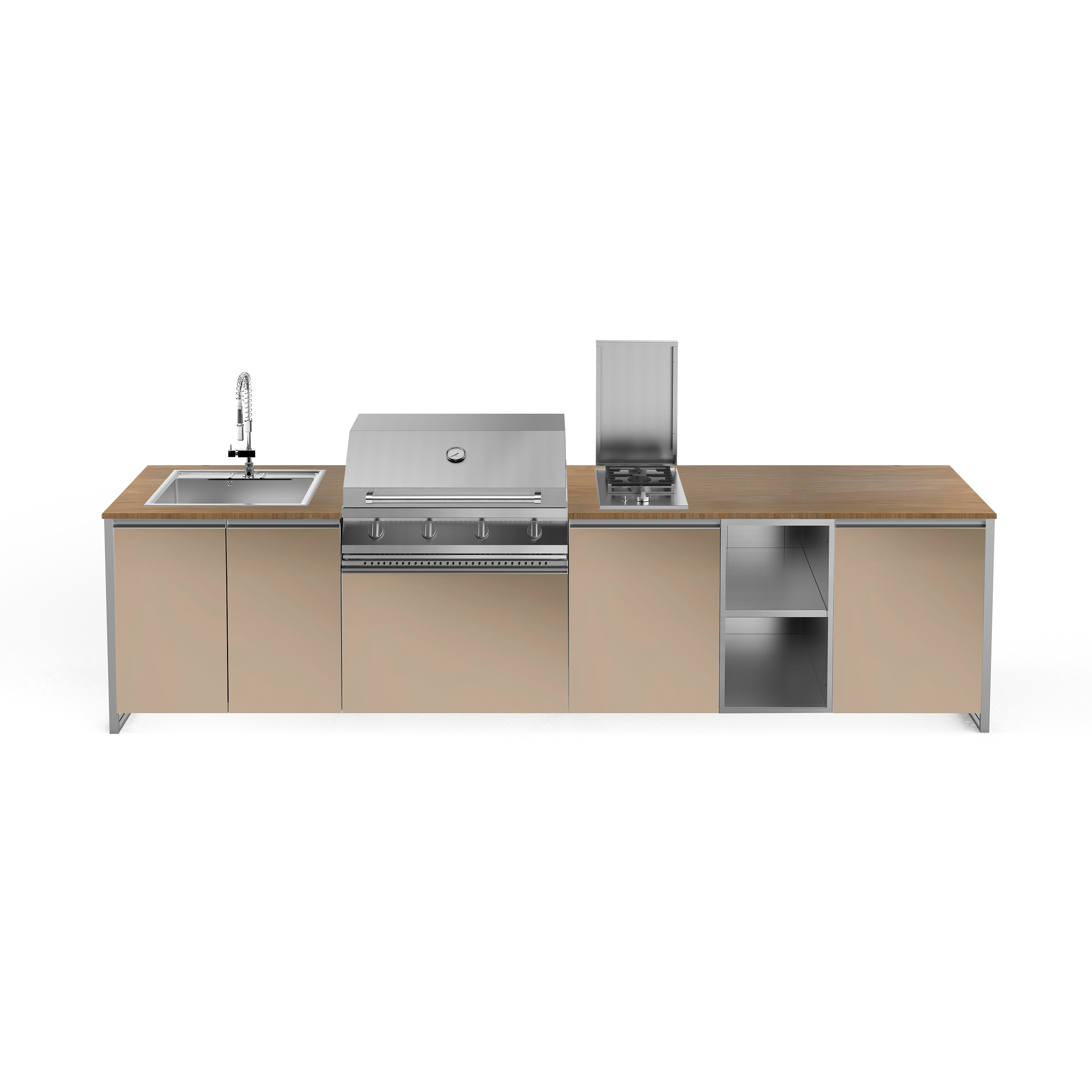 ΚΟΥΖΙΝΑ ΕΞΩΤΕΡΙΚΗΣ ΧΡΗΣΗΣ STEEL GEA MALMOLADA35580-QL-NA-CR | BBQ STEEL 90εκ. | ΝΕΡΟΧΥΤΗΣ 75εκ. | ΕΣΤΙΑ ΑΕΡΙΟΥ 2